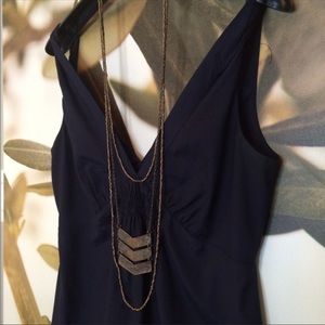The Noonday Collection bronze chevron necklace